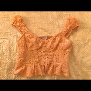 Le Lis pink cropped top